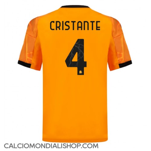 Maglie da calcio AS Roma Bryan Cristante #4 Seconda Maglia 2025-26 Manica Corta